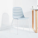 FORTUNE Nordic plastic chairs modern minimalist home backstool creative solid wood dining table