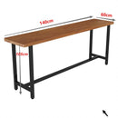 Bar Table Solid Wood High Foot Nordic Bar Table and Chair Iron Leisure Milk Tea Shop Bar Clear Bar