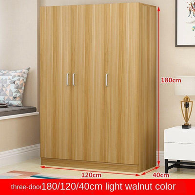 Bedroom Square Lattice Cabinet Wardrobe 140cm Small Household Load-bearing Wood 40/50 Deep Hanging