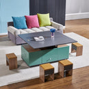 Coffee Table Lift Living Room Coffee Table Folding Telescopic Storage Tea Table