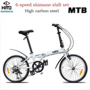 Hito X6 Foldable Bicycle Shimano 7-speed 20/22 inch Folding Bicycle Aluminum Frame Ultra Light 52T