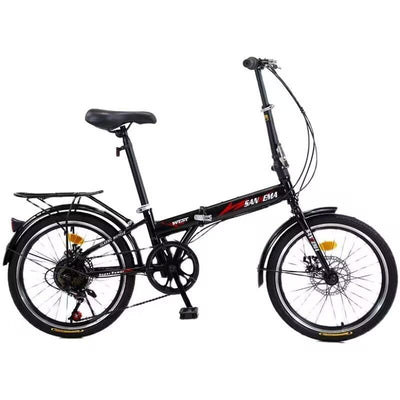 High Carbon Steel 7 Speed Foldable Adult Bike