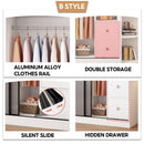 Sliding Door Wardrobe Household Simple Bedroom Wardrobe Modern Rental Room Storage Cabinet-042.sg