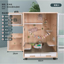 Hamster Cage Chinchilla Cabinet Totoro Cage Solid Wood Ecological Board Pet Cabinet Villa Chinchilla