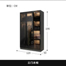 GM Luxury Wardrobe Home Bedroom Nordic Light Luxury Modern Simple Economical Glass Cloakroom Storage