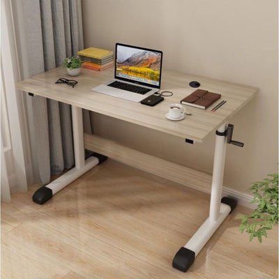 Desiny Height Adjustable Desk Glass Standing Desk Moveable Height Adjustable Table Study Table With