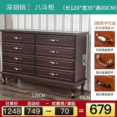 Nordic Solid Wood Simple Modern Bedroom Storage Living Room Cabinet Chest of Drawers Special Price