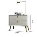 Installation-free Bedside Table Light Luxury Style Simple Modern Mini Bedroom White 40cm Nordic