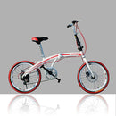 U8 Foldable Bicycle 20-inch Disc Brake 7 Speed Variable Speed High Carbon Steel Frame Student Adult
