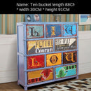 American Retro Combat Cabinet Living Room Side Cabinet Decoration Storage Cabinet Drawer Bedroom