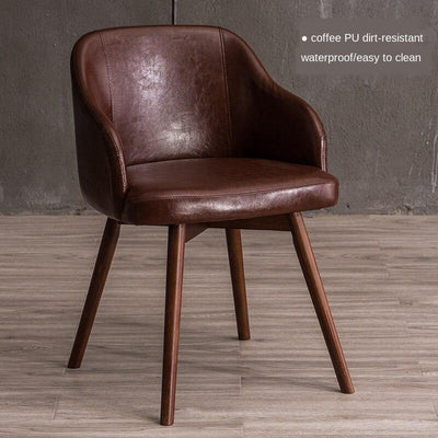 Nordic Fabric Negotiation Leisure Solid Wood Coffee Restaurant Computer Stool Home Modern Simple