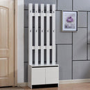 Cabinet Household Door Simple Modern Entrance Hall Hanging Coat Rack Large Capacity Partition Shoe