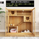 Byto Cat Cage Villa Solid Wood Luxury Three Floor Household Cat Cabinet General Breeding Room Pet