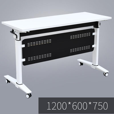 (MUWU) Folding Conference Table Training Table Movable Splicing Office Table Mechanism Conference