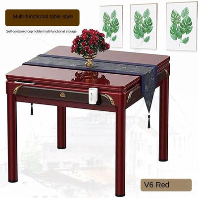 Full-automatic Dual-purpose Folding Electric Household Four-mouth Table Tea House Mute Mahjong