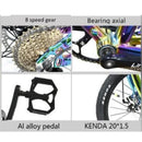 KOSDA KSD-8 Foldable Bicycle 20-inch 8-speed Aluminum Alloy Double Disc Brake Folding Bike Adult