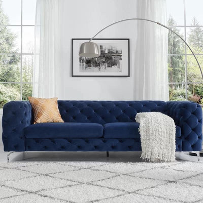 Stock 20-30 Days Delivery Nordic Light Luxury High-end Italian Velvet Sofa Ins Style American Living