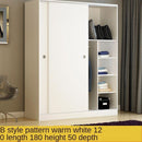 Wardrobe Sliding Door Simple Modern Economy Self-assembly Board 2 Door Large Wardrobe Real Wooden