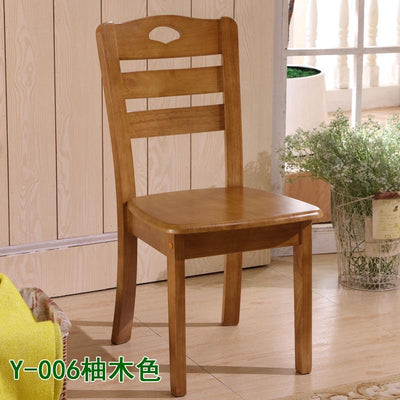 BEIMU Solid Wooden Dining Chair Family Hotel Restaurant Chair Log Chair