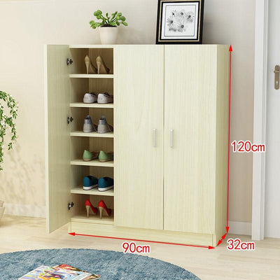 Simple Large Capacity Solid Wood Shoe Storage Multi-functional Hall Cabinet