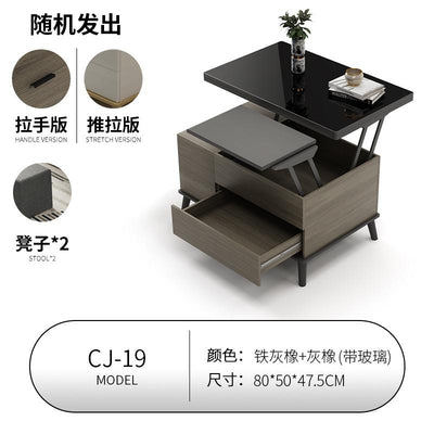 Upgrade Lifting Coffee Table Dual-use Dining Table Family Living Room Household Multi-functional