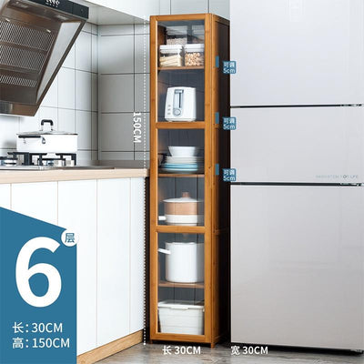 Kitchen Cabinet Multi-layer Kitchen Rack Bedroom Bookshelf Cabinet Home Sideboard Cabinet