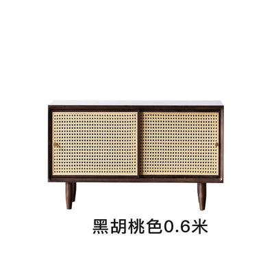 GC Shoe Rack Bench Rattan Woven Shoe Cabinet Integrated Household Doorstep Sitting Low Solid Wood