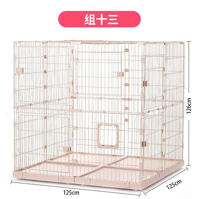 Boussac Assembly Chuangyi Free Cat Cage Plus Large Space Pet Shop Multi Cat Splicing Combination Pet