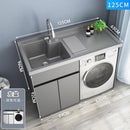 Washing Machine Integrated Cabinet Balcony Washing Cabinet Combination Space Aluminum Basin Cabinet