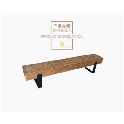 Nordic Solid Wood Bench, Household Log Tv Cabinet, Simple and Modern Shoe Changing Stool, Creative