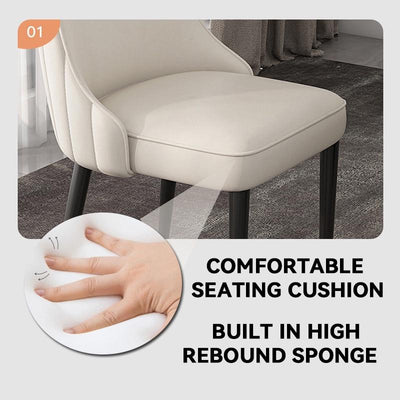 Luxury Dining Chair Household Makeup Chair Upgrade Nordic Dressing Chair Iron Art Negotiation Chair