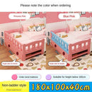 ✨ Ready Stock ✨Solid Wood Children's With Guardrail Princess Powder Color Lacquer Tatami Kids