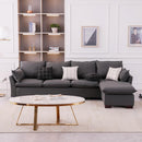 Nordic Fabric Sofa Small-sized Living Room Simple Modern L-shaped Imperial Concubine Three-person