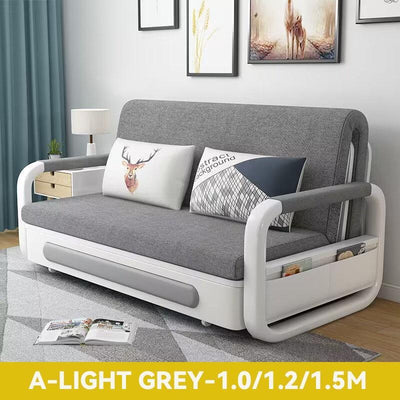 Multifunctional Foldable Sofa Bed Home Living Room Fabric Sofa With Storage Retractable Sofa Bed