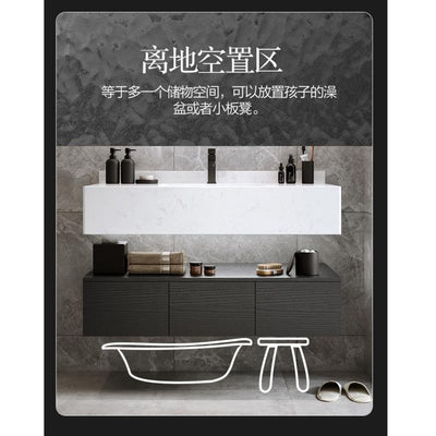 Marble Bathroom Cabinet Combination Intelligent Modern Simple Toilet Light Luxury Sink Wash Face