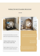 Pet Villa Cage Solid Wood Oversized Luxury Cabinet Nest House Double Layer Three-layer Cat Climbing