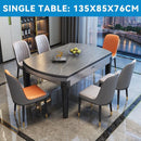 Retractable Dining Table Set 1.2m-1.5m