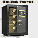 Pl Safe Box Fingerprint Home Password Office Safe Deposit Box Small Anti-theft Alarm Safes Bedside