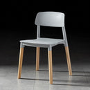 【BUY 3 GET 1 FREE】Nordic Plastic Chair | PP Material Dining Chair | Plastic Stool | Backrest