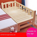 Solid Wood Baby Bed Baby Cot Boy Single Bed Girl Princess Bedside Bed Widened Small Bed With Rails