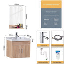 Solid Wood Bathroom Cabinet Wash Basin Cabinet Combination Washbasin Balcony Toilet Wall-mounted