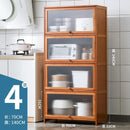 GUJIA Kitchen Cabinet Storage Cabinet Multi-layer Floor Shelf Multifunctional Cupboard Cabinet