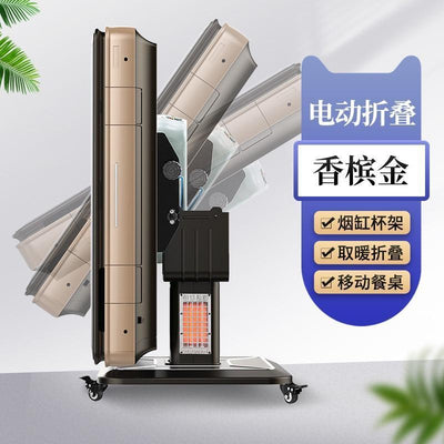 Folding mahjong table dual-purpose heating electric automatic table aluminum-plastic mahjong machine