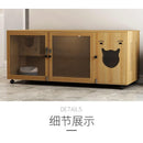 Byto Solid Wood Cat Cabinet Luxury Villa Cage Cat Cabinet Multi-layer Pet Cabinet