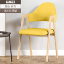 APOLLO Simple Nordic Dining Chair With Golden Legs,Upholstered Dinning Chair With Armrest, Home