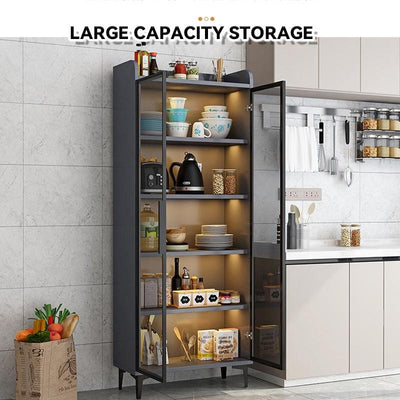 Kitchen Cabinet Storage Cabinet Simple Modern Light Luxury Side Cabinet Living Room Wall Rack