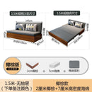 Kinbolee Foldable Room Sofa Bed Sofa Living Bed Small Dual-purpose Family Multifunctional 1.5m