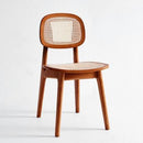 Desiny Solid Wood Dining Chair Household Rattan Woven Medieval Chair Rattan Chair