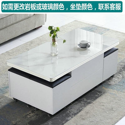 PYHH Lifting Coffee Table Modern Small Apartment Telescopic Storage Coffee Table Multifunctional