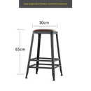 Bar Chair High Stool Iron Family Backrest Bar Bench Table And Chair Modern Simple Tall Chairs Bar